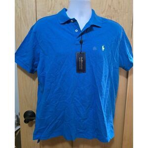 Polo Ralph Lauren Blue Classic Fit Mens Polo Shirt Short Sleeve